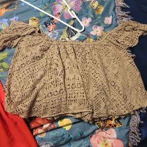 Freepeople Off The Shoulder Top